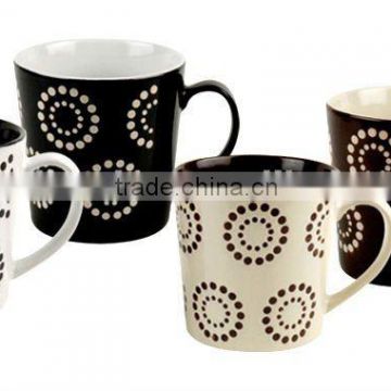 16oz tall ceramic coffee mug with silk printing