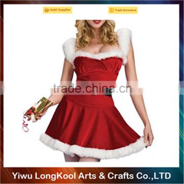 Wholesale party dance costume christmas red dress sexy costume
