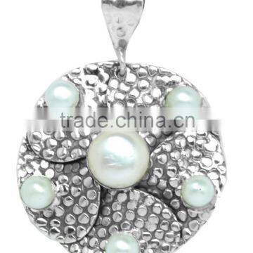 Solid 925 Sterling Silver Hot Pearl Pendant Jewellery