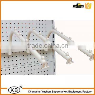 Shopping Mall Steel Metal Hooks Display For Tube Shelving