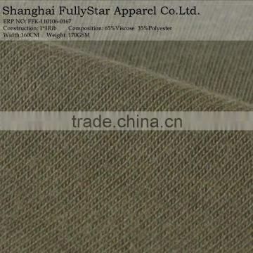 high quality viscose polyester grey fabric