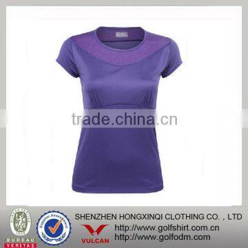 Cool dry tencel ladies O neck tennis wear