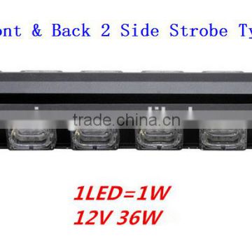 2WAY,Dual Row Traffic Advisor Strobe Light bar, LED Directional Warning Strobe Light Bar(SR-DL-820D-6,36W) Linear LED