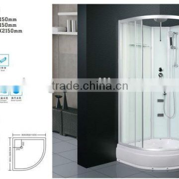 sector tampered glass shower cabin/room/enclosure