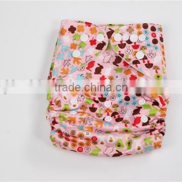 Animal printed baby pocket cloth diaper nappies