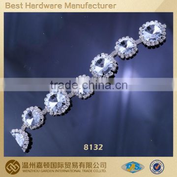 Wholesales Crystal Rhinestone Chain Trimming For Wedding Dress