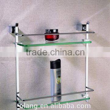 Chrome glass wall shelf wall mounted shelves OL-2712