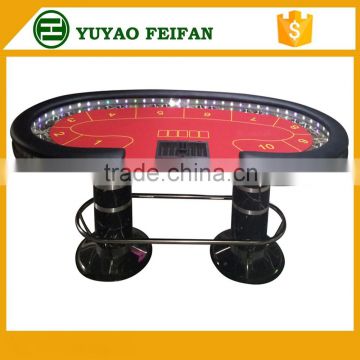 high quality LED poker table dimension for casino games