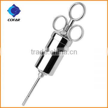 High quality 2 oz.liquid stainless steel meat injector