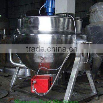 gas heated jacketed cooking pot