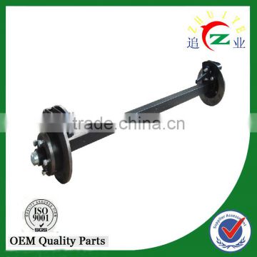 cheap solid trailer stub axle with brake for agriculture vehicle