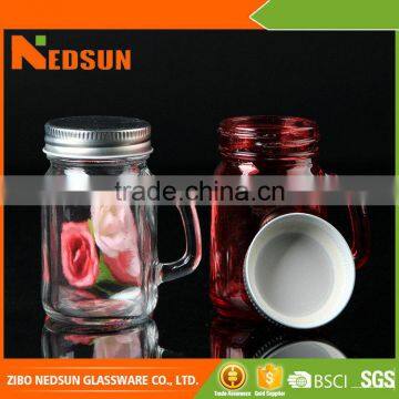 China supplier sales Welcome OEM High Quality mason jar with handle