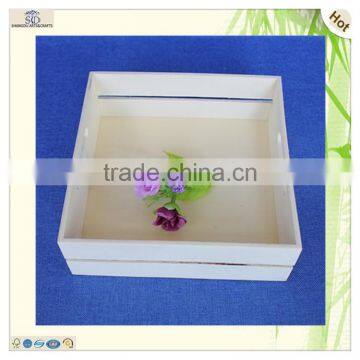 wholesale unfinished craft decorative rural style wooden tray