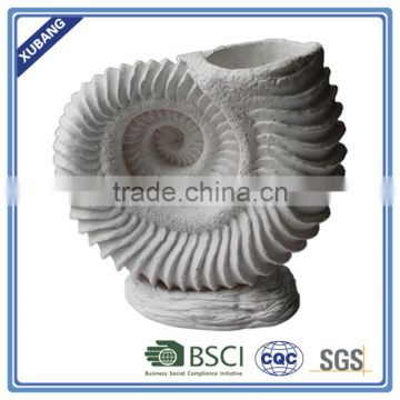 Ocean Series poly Resin Waved Shell Vase