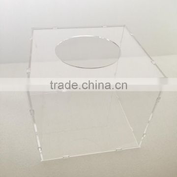 Customized acrylic coin box acrylic money box