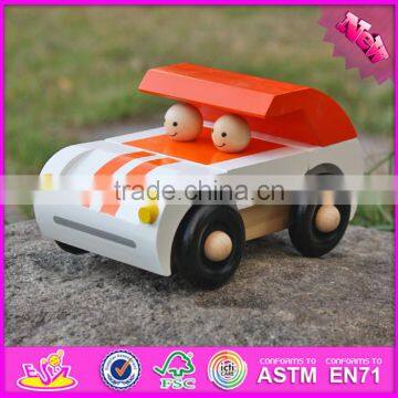 2016 new design kids funny wooden toy cars for boys W04A325