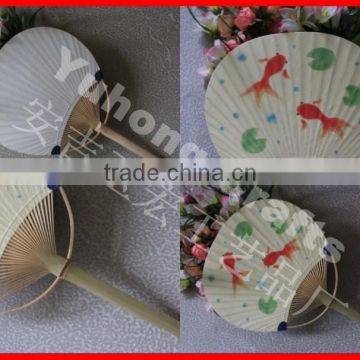 Promotional new style bamboo paper fan