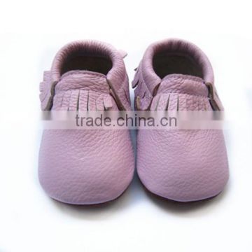 new fashion colorful leather baby moccasins