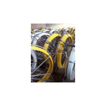 Coated Fiberglass Continuous Duct Rodder with Cage and Stand