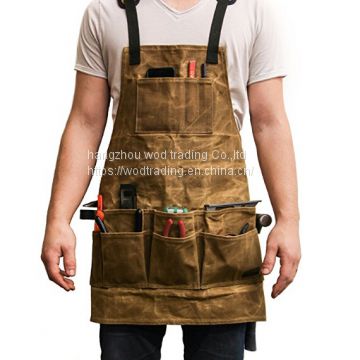 good selling waxed canvas tool apron from China factory
