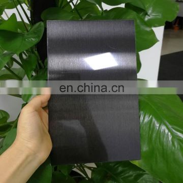 201 304 mirror finished black stainless steel sheet for wall panel