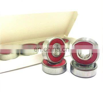 China skateboard bearing 608 manufacturer 608ZZ 608RS ball bearing list factory