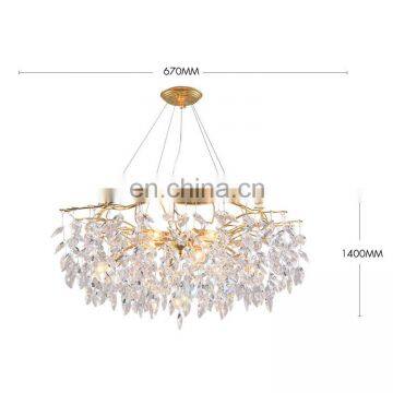 2020  zhongshan chandeliers ceiling  K9 crystal Luxury design ceiling lamp