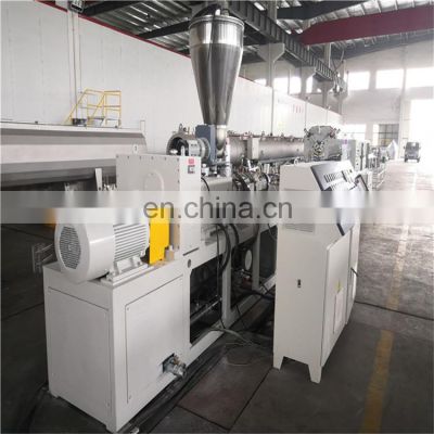 Twin screw extruder pvc profile cable trunking making machinery production plant