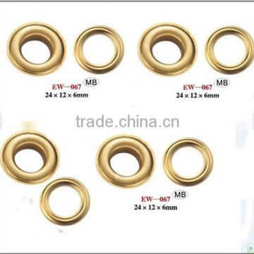 Round Shape Metal Material Eyelet with Washer for Coats Clothing