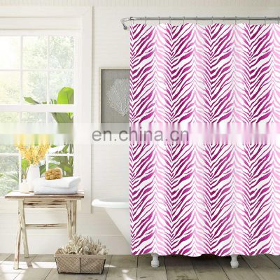Custom printing shower curtains bathroom waterproof peva fashion shower curtain