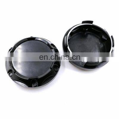 Automotive 64mm Customized Blank Black ABS Plastic Car Wheel Cover Caps