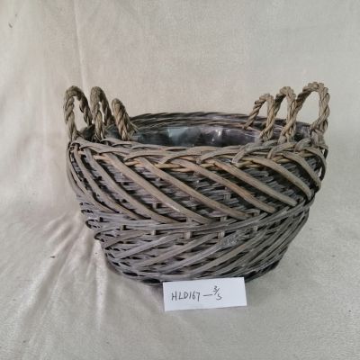 Small Woven Rattan Willow Basket Willow Picking Basket For Food Fruit And Plant