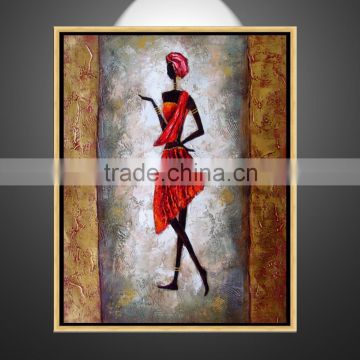 hand painted hot sex african woman images modern hotel decor canvas oil painting