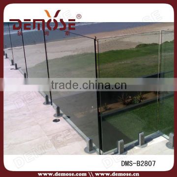 tempered glass decorative fence inserts for sale