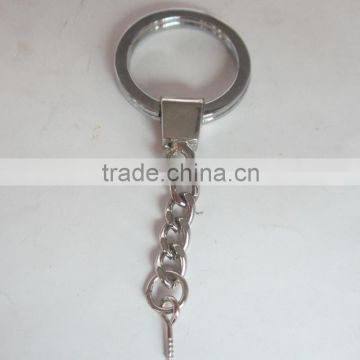 Fashion High Quality Metal Split Ring With Chain And Screw For Wholesale