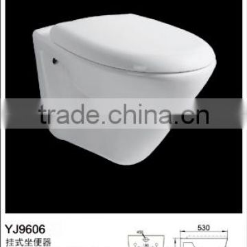 YJ9606 Ceramic Bathroom Save Spaces Wall hung toilet/WC/ Water Closet