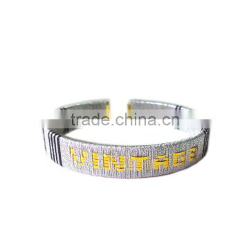 Promotion Gifts handmade Letters logo bracelets customized bangle