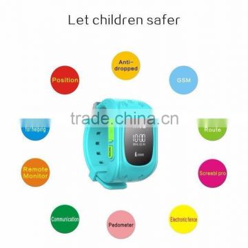 Smart GPS locator Track Children Wrist Watch Water proof IP67 with Android, iOS, app