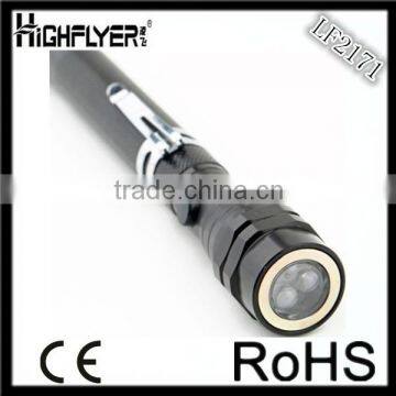 New Telescopic Flexible 3 LED Torch Flashlight Magnetic Pick Up Tool Lamp Light