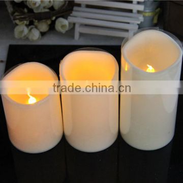lED wax top wave LED candle set 3 3 x aaa BATTERY OPERATED