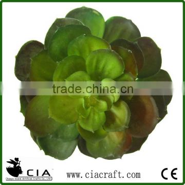 Large Plastic Echeveria Artificial Succulent Plant Pick in Frosted Green for Sale
