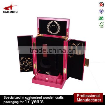 High quality jewelry display packing wooden box for jewelry set box model