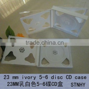 23mm ivory tray 5-6disk CD case