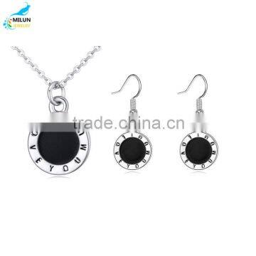 2015 newset fashion jewelry sets simpe pendant necklace and earrings ewelry sets