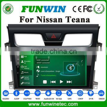Funwin Android 4.4.2 10.1" car stereo double din for Nissan TEANA radio audio system GPS WIFI 3G 1G Ram 16GB Flash