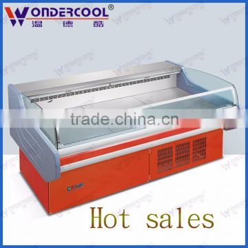 2.5M New Style commercial used meat display freezer seafood