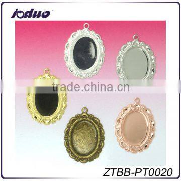 Cheapest Price 13*18mm Oval Pendant Tray Cameo Settings ZTBB-PT0020