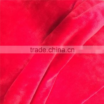 thermal use super soft velboa fabric,92polyester 8spandex stretch velour fabric,250gsm