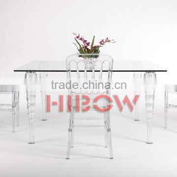 transparent resin table for wedding T002
