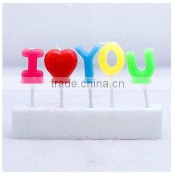 Wholesale I LOVE YOU Candles Party Cake Candles
